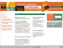Tablet Screenshot of biologie-cellulaire-moleculaire.net